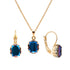 Set "Baroque Mirror (Meridian Blue)" with Swarovski™ crystals